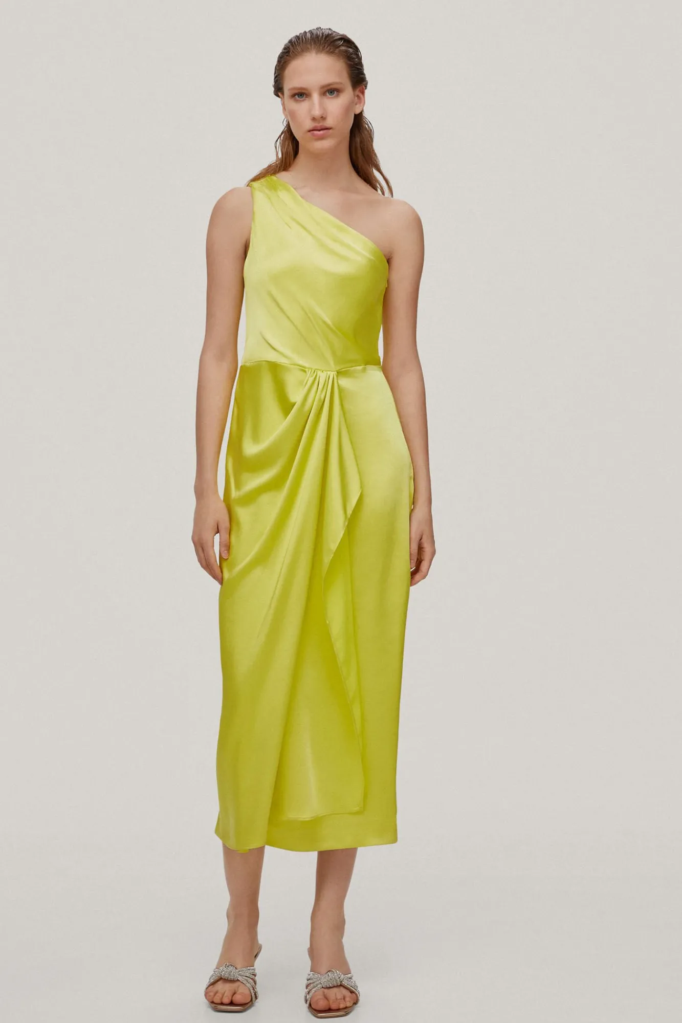 Vestido Asimetrico Satinado^Pedro del Hierro Best Sale