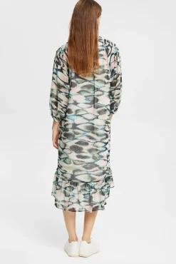 Vestido Chiffon Asimetrico Animal Print^Esprit Best Sale