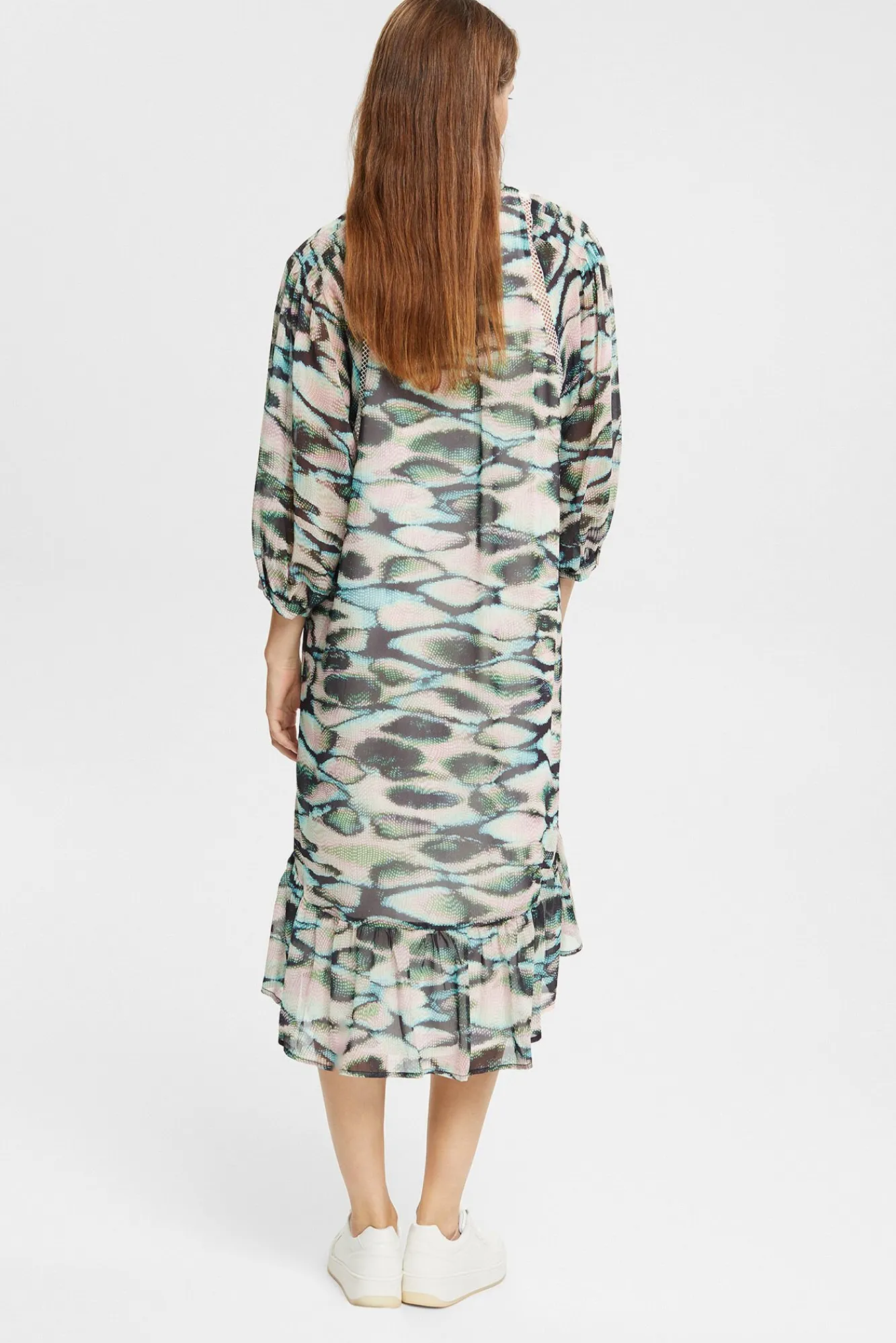 Vestido Chiffon Asimetrico Animal Print^Esprit Best Sale