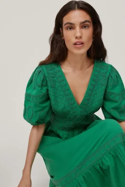 Vestido Con Bordado De Cintas^Pedro del Hierro Cheap