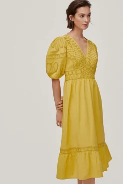 Vestido Con Bordado De Cintas^Pedro del Hierro Store