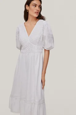 Vestido Con Bordado De Cintas^Pedro del Hierro Hot