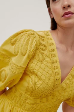 Vestido Con Bordado De Cintas^Pedro del Hierro Store