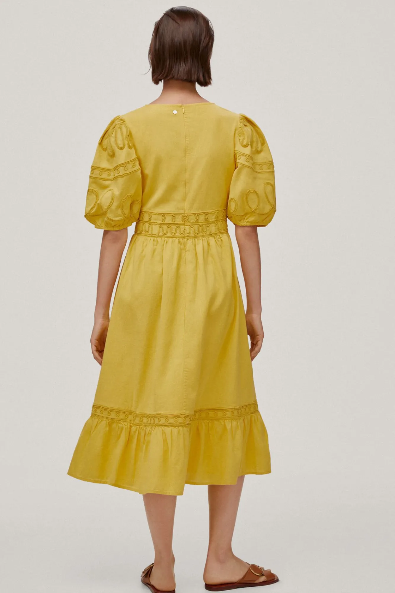 Vestido Con Bordado De Cintas^Pedro del Hierro Store
