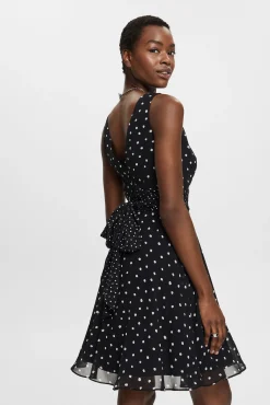 Vestido Corto De Gasa Con Cintura Fruncida^Esprit Fashion