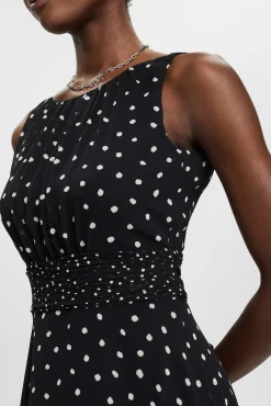 Vestido Corto De Gasa Con Cintura Fruncida^Esprit Fashion