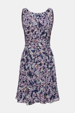 Vestido Corto De Gasa Con Cintura Fruncida^Esprit Shop