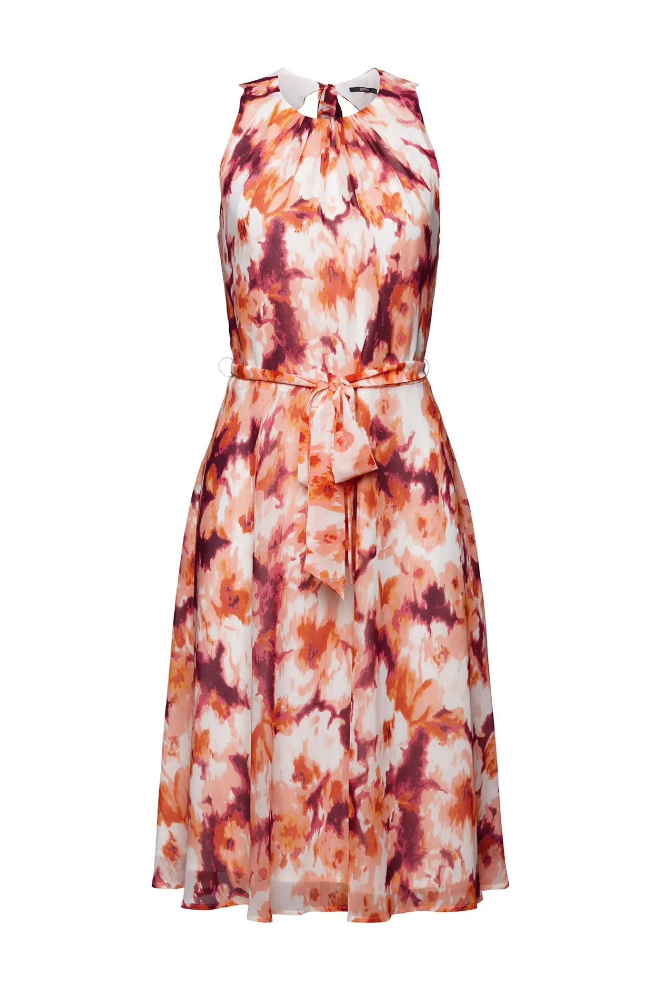 Vestido Corto Sin Mangas Estampado^Esprit New