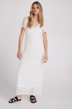 Vestido De Crochet De Punto^Slowlove Hot