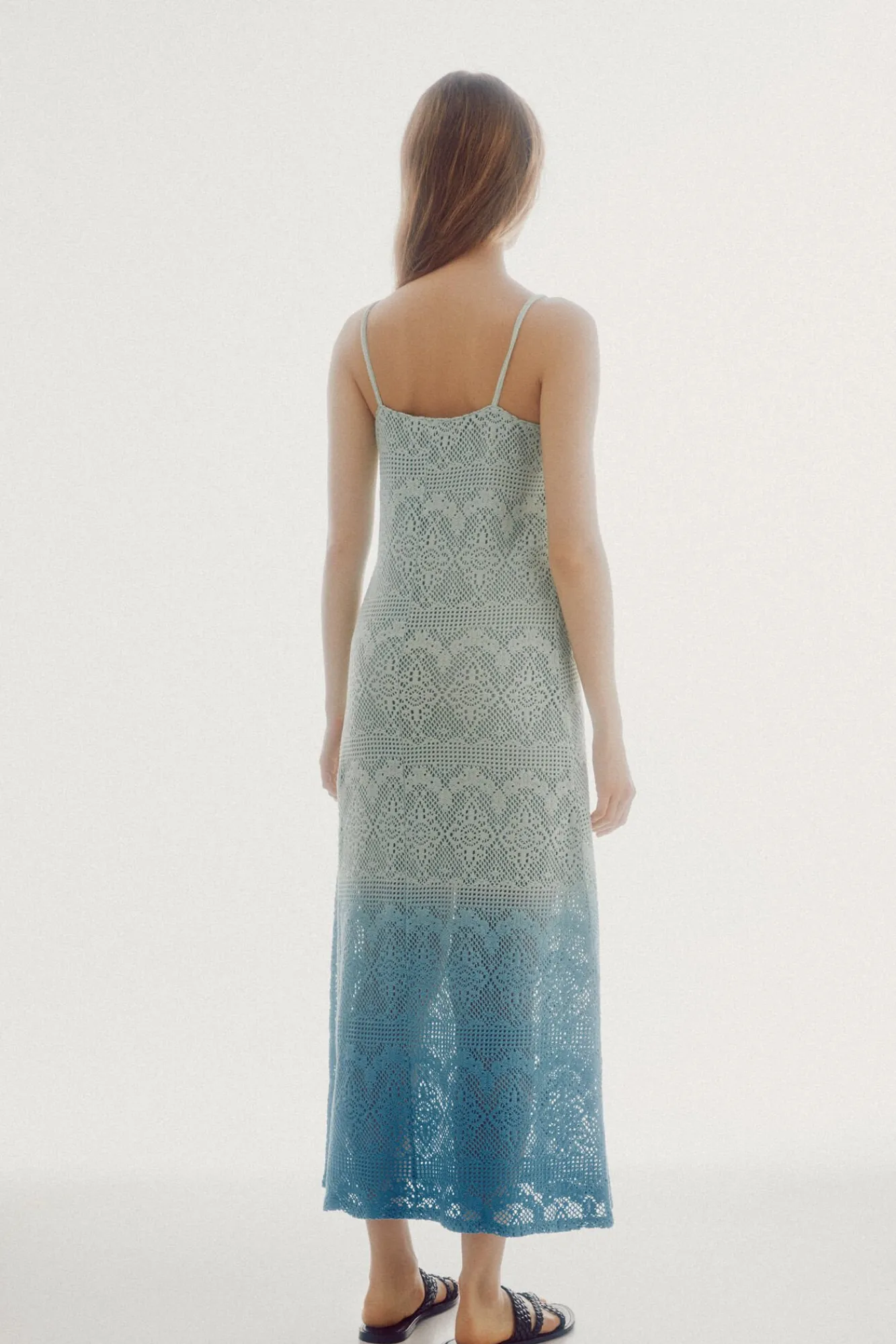 Vestido De Crochet De Punto^Slowlove Store