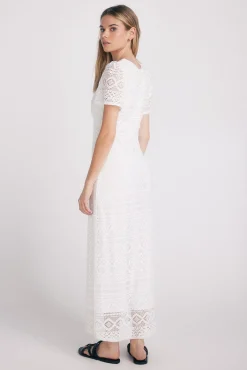 Vestido De Crochet De Punto^Slowlove Hot