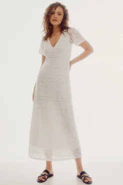 Vestido De Crochet De Punto^Slowlove Hot