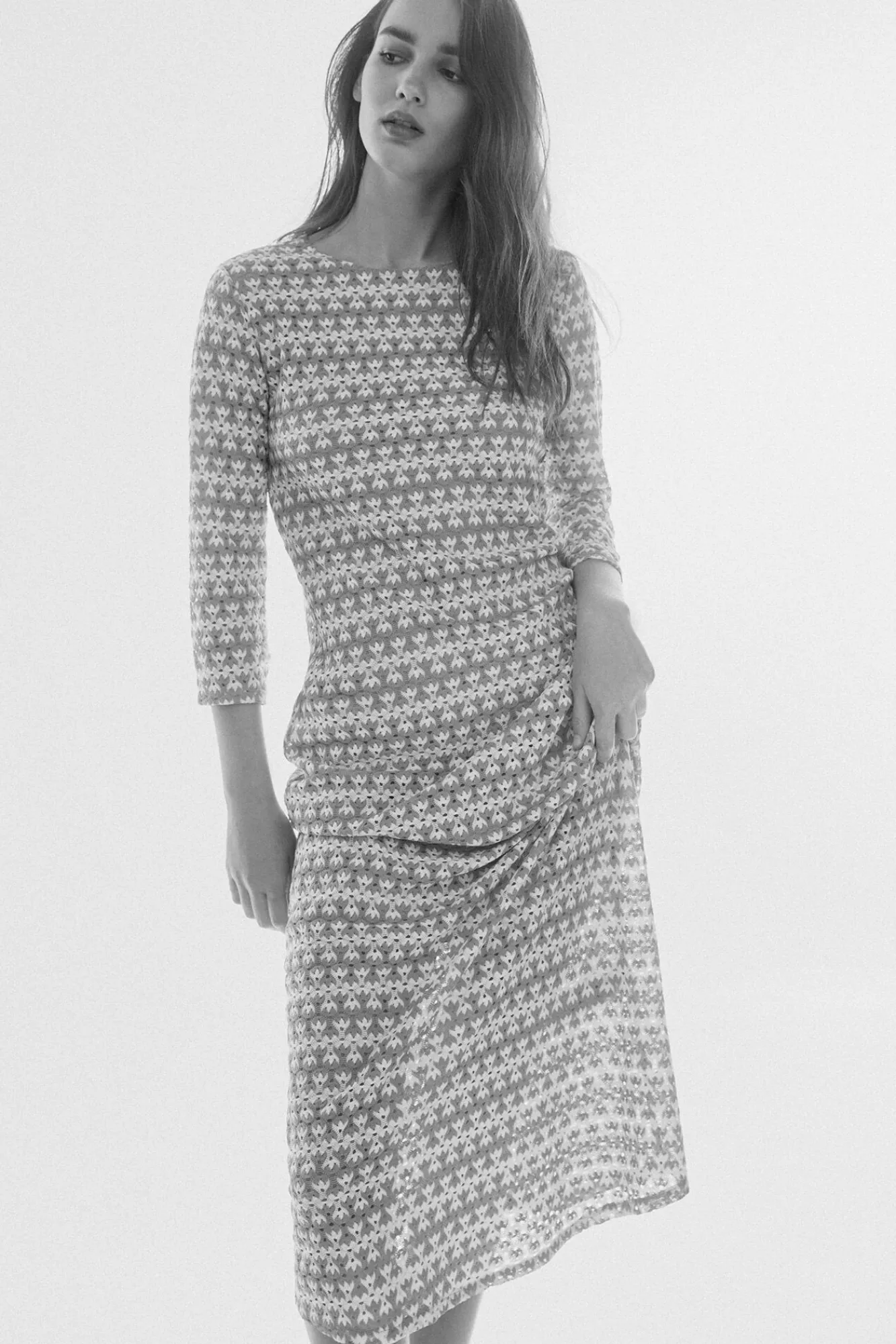 Vestido De Encaje De Punto^Slowlove Outlet