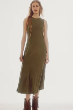 Vestido De Punto Midi^Slowlove New