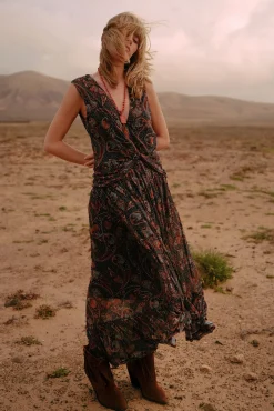 Vestido De Tul Estampado^Slowlove Cheap
