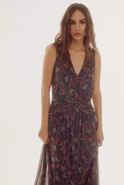 Vestido De Tul Estampado^Slowlove Cheap
