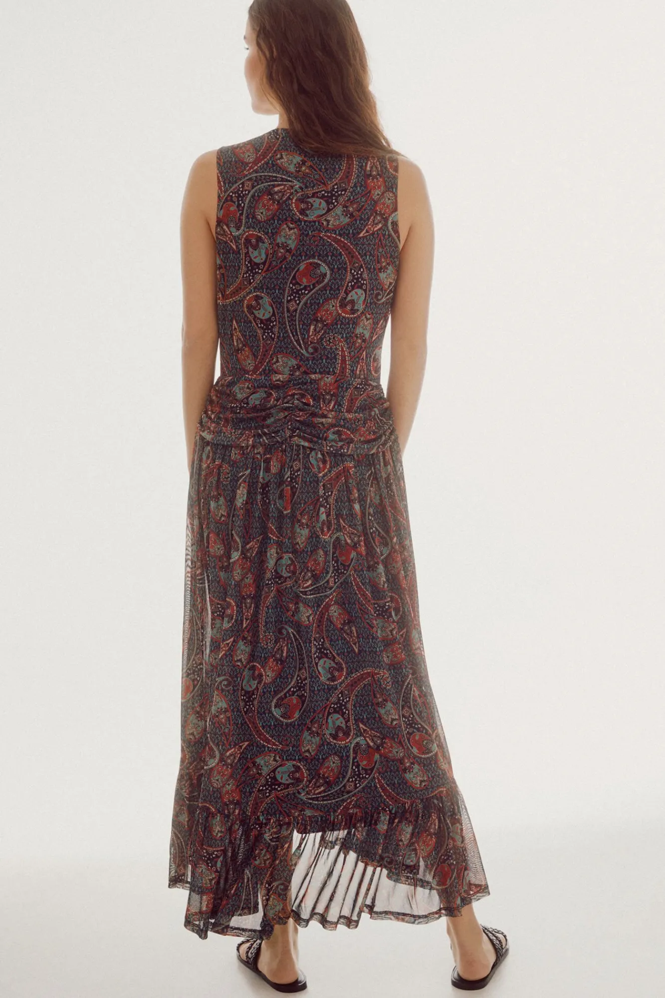Vestido De Tul Estampado^Slowlove Cheap