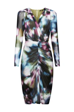 Vestido Drapeado Midi Ajustado^Esprit Outlet