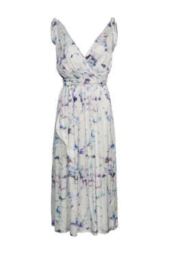Vestido Drapeado Midi Tirantes Con Viscosa^Esprit Fashion