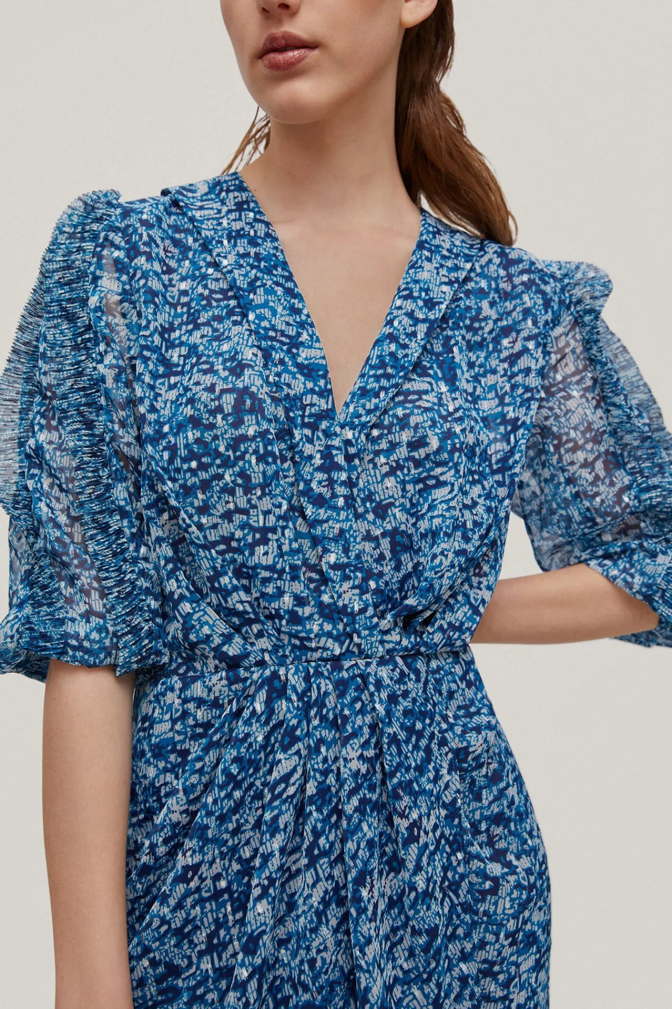 Vestido Estampado Con Lurex^Pedro del Hierro Best
