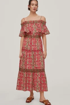 Vestido Estampado Con Volantes^Pedro del Hierro Online