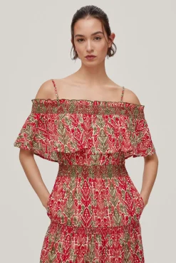 Vestido Estampado Con Volantes^Pedro del Hierro Online