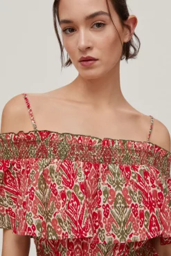 Vestido Estampado Con Volantes^Pedro del Hierro Online