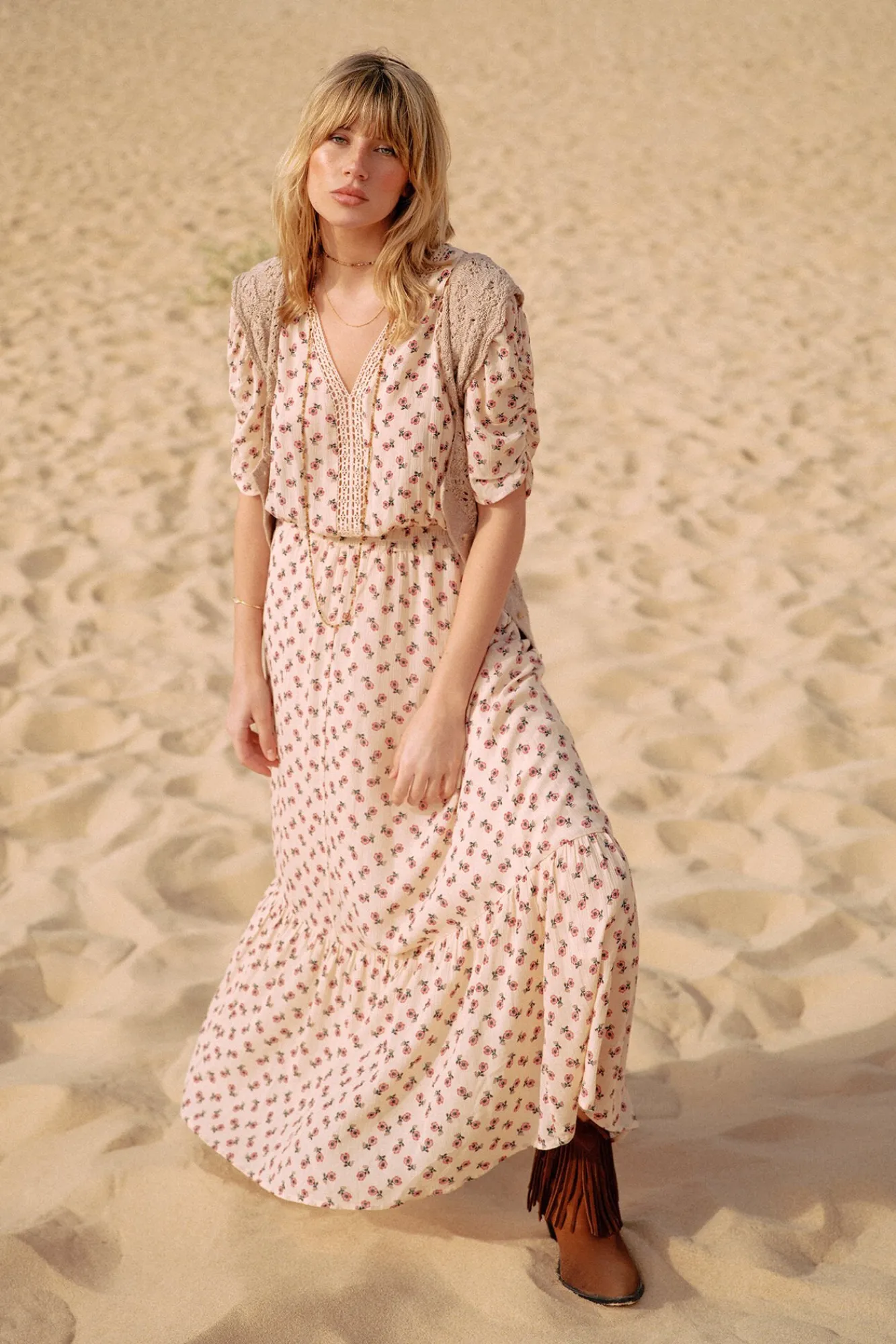 Vestido Estampado Largo^Slowlove Outlet