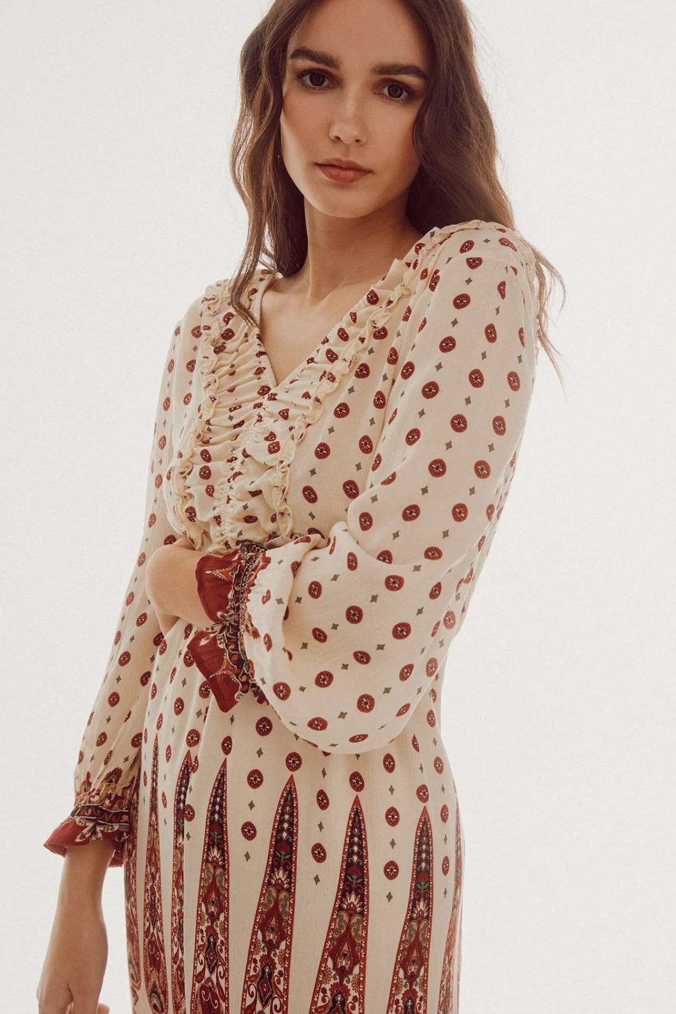 Vestido Estampado Largo^Slowlove Hot