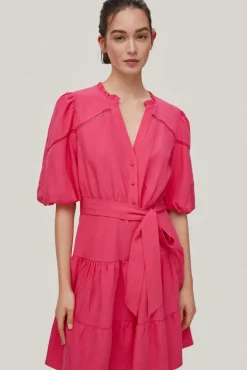 Vestido Falda Pisos Manga Abullanada^Pedro del Hierro Online