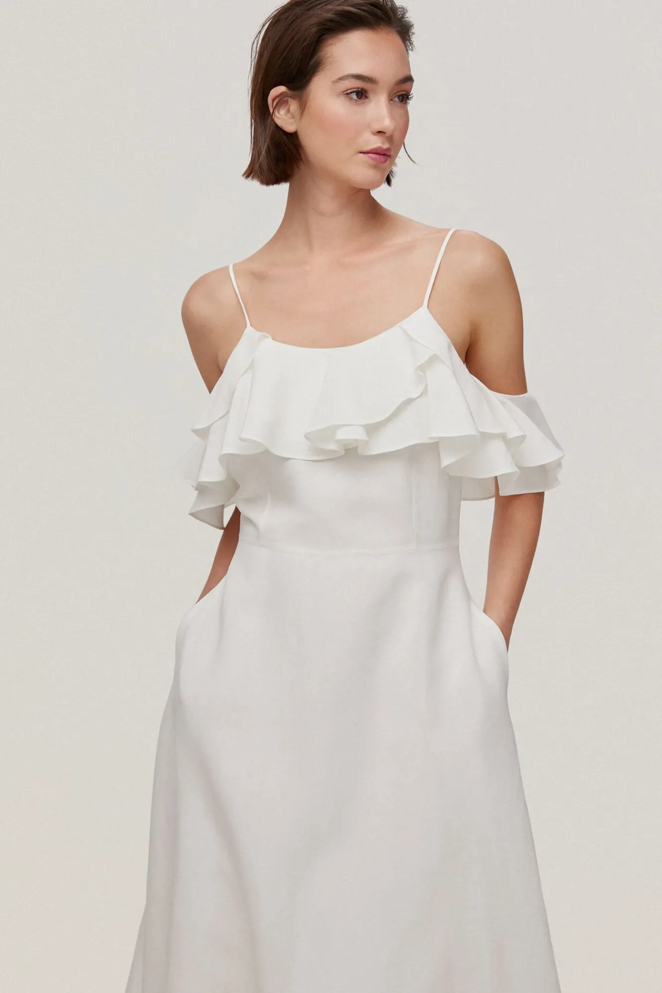 Vestido Fluido Volantes^Pedro del Hierro Cheap