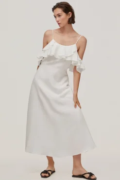 Vestido Fluido Volantes^Pedro del Hierro Cheap