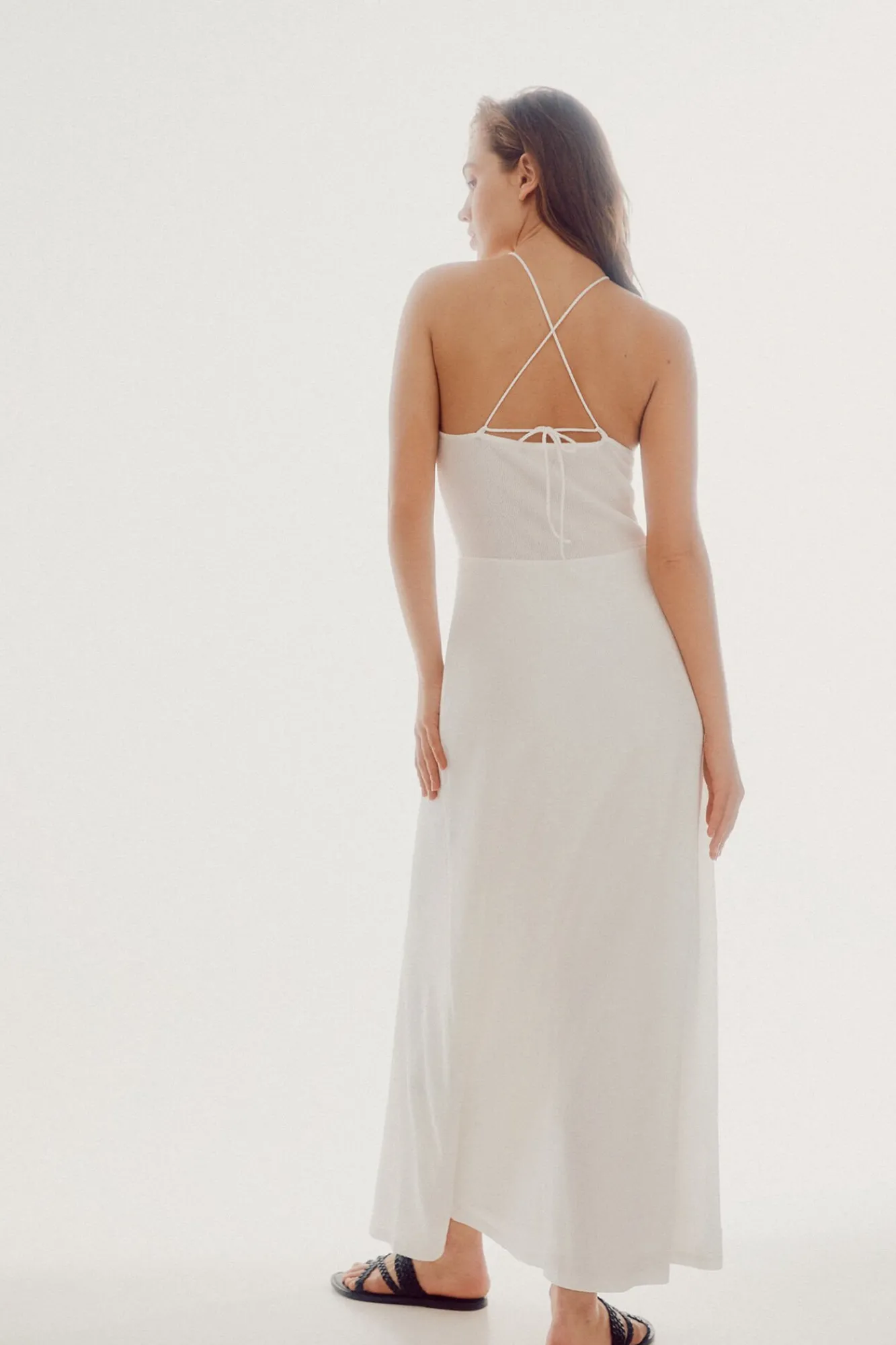 Vestido Halter Con Abalorios^Slowlove Shop