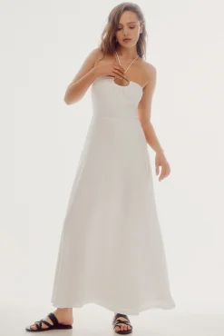Vestido Halter Con Abalorios^Slowlove Shop