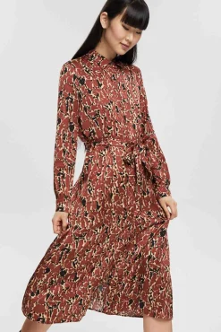 Vestido Largo Camisero Estampado^Esprit Store