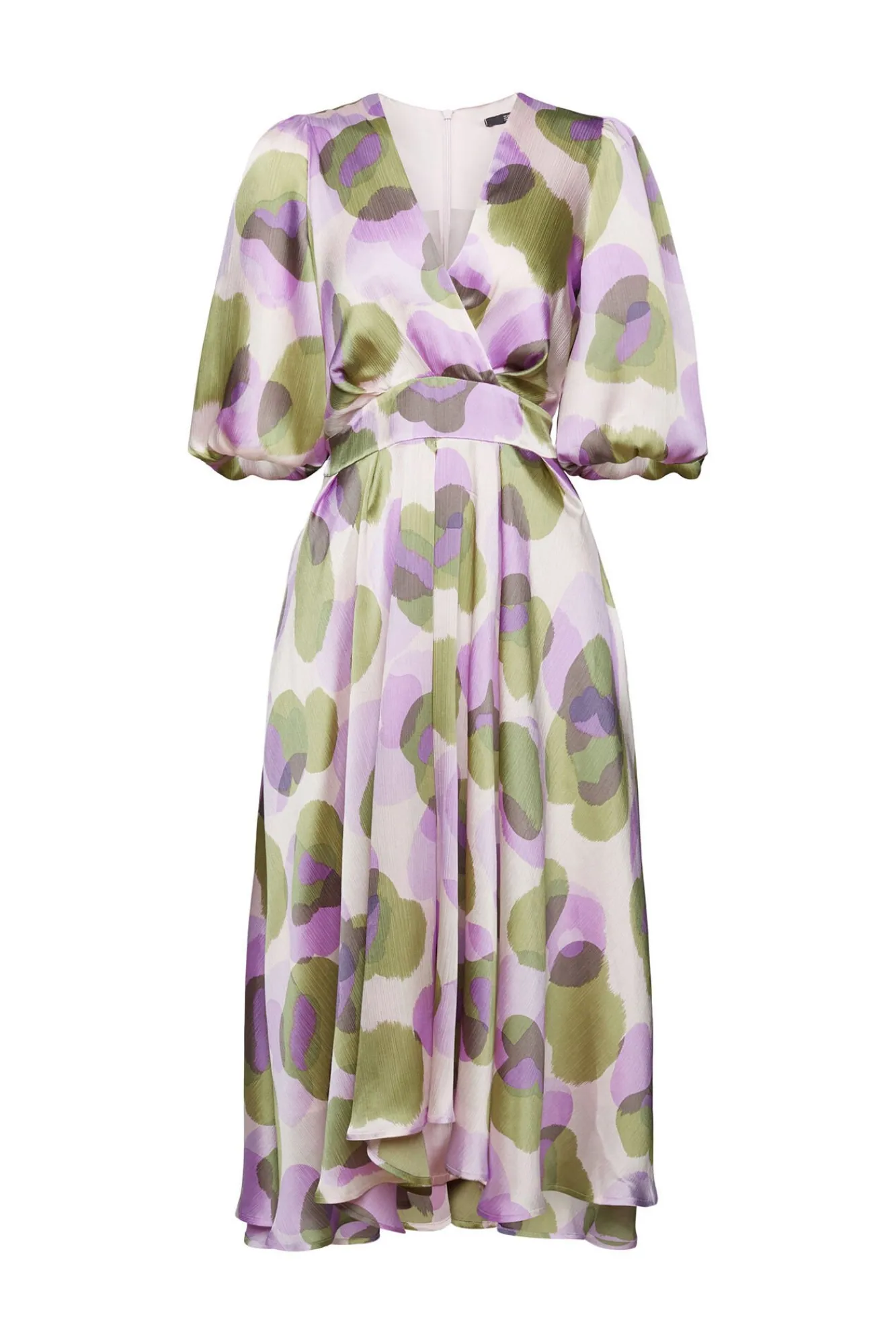 Vestido Largo Estampado Con Lazo^Esprit Clearance