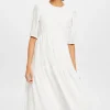 Vestido Largo Paneles Tejido Con Textura^Esprit Discount