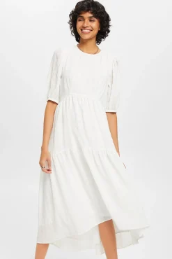 Vestido Largo Paneles Tejido Con Textura^Esprit Discount