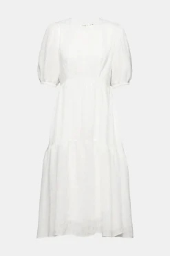 Vestido Largo Paneles Tejido Con Textura^Esprit Discount