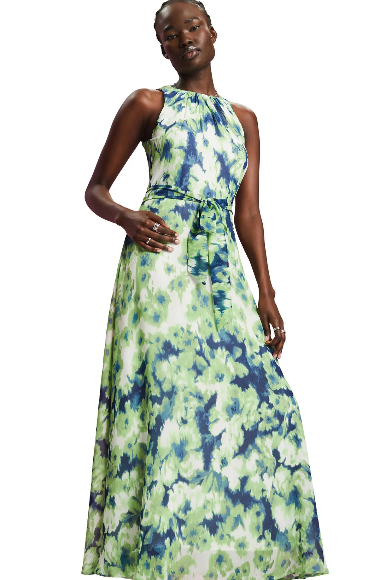 Vestido Largo Sin Mangas Estampado^Esprit Best