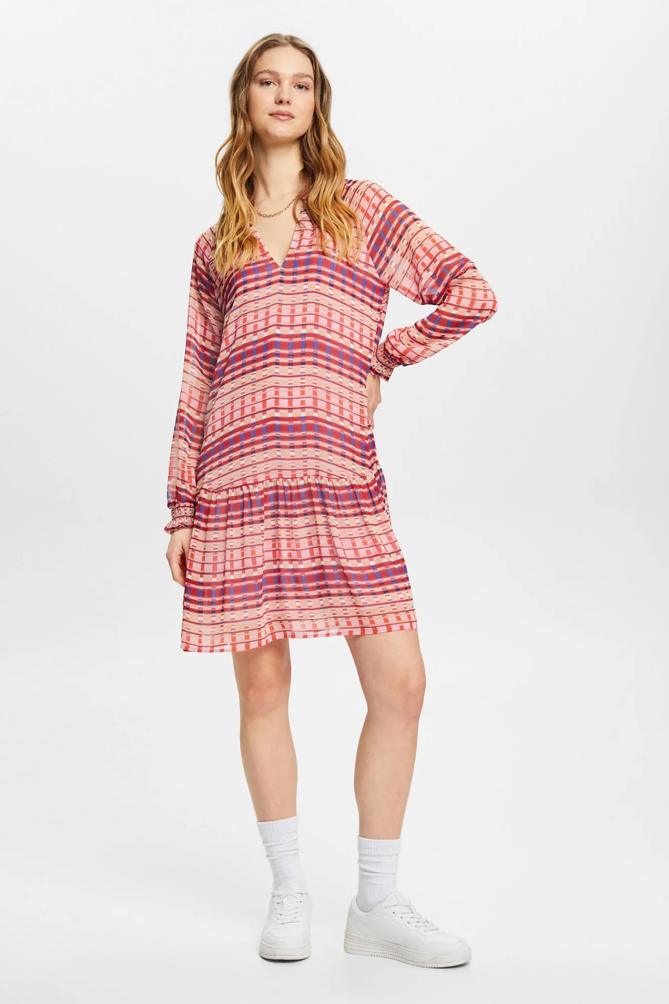 Vestido Midi Chiffon Estampado^Esprit New