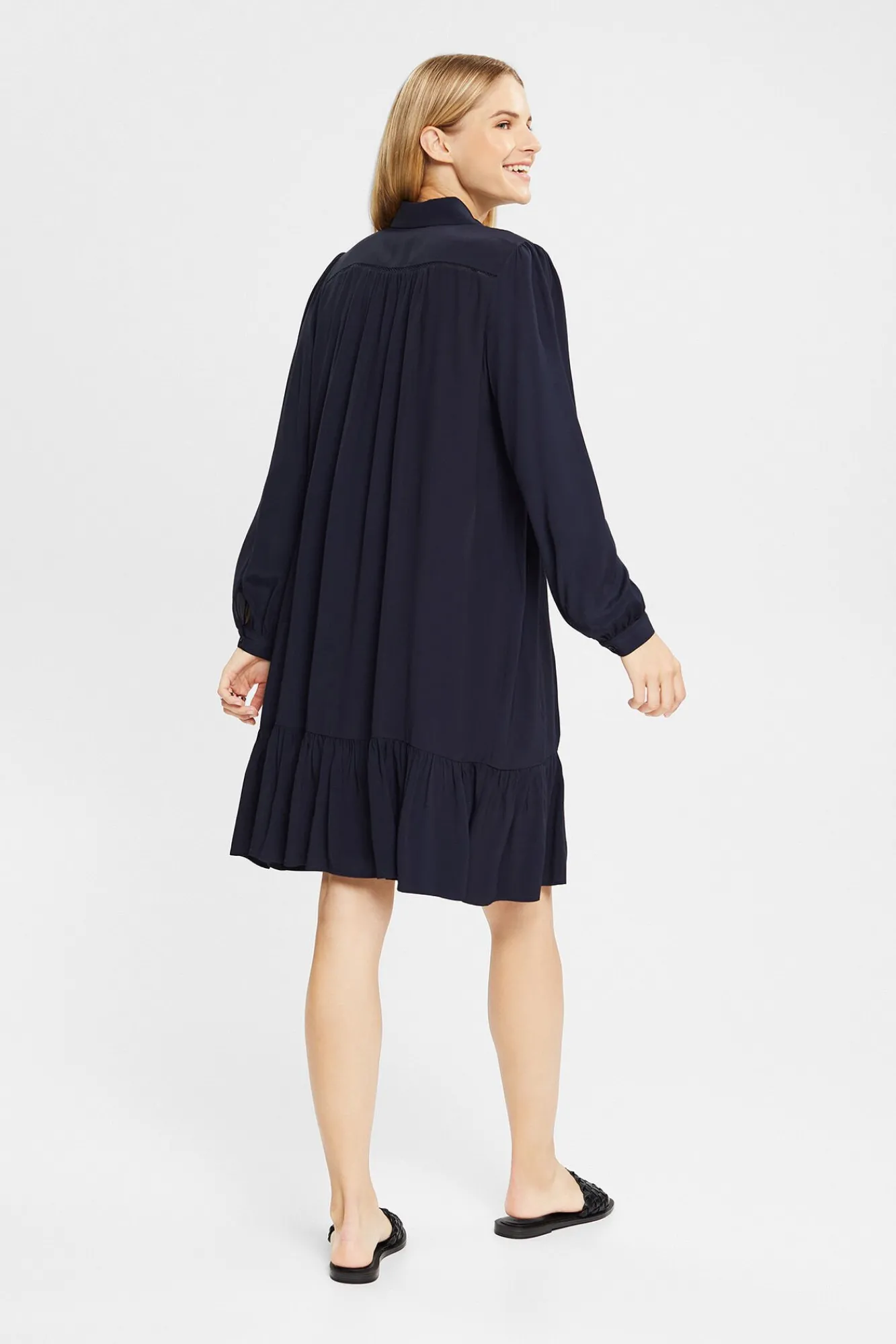 Vestido Midi Cuello Camisero Viscosa Ecovero™^Esprit Sale
