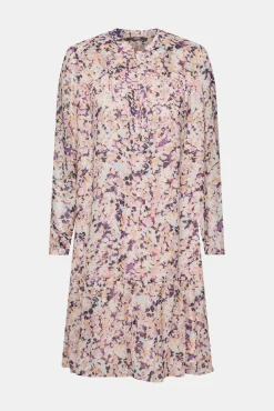 Vestido Midi Estampado Floral Volantes^Esprit Cheap