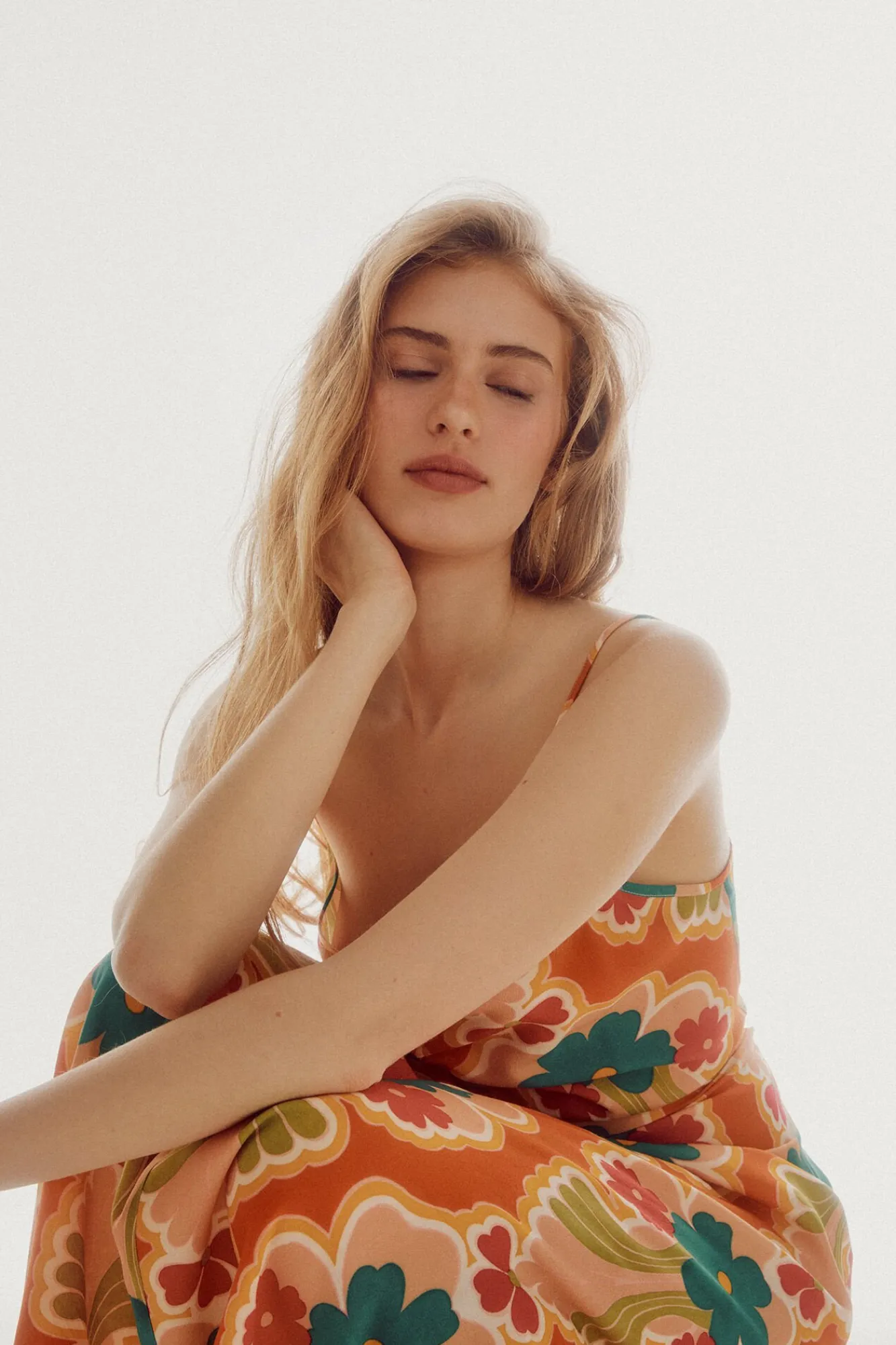 Vestido Midi Frunce^Slowlove Shop