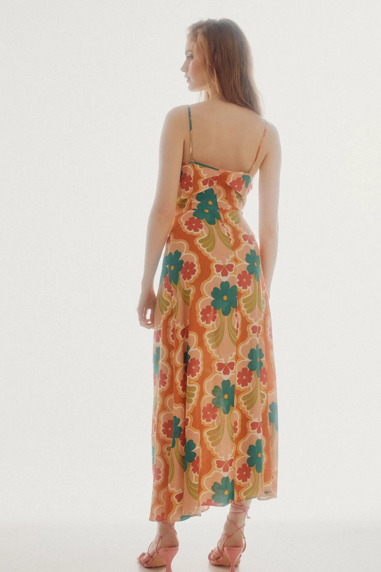 Vestido Midi Frunce^Slowlove Shop