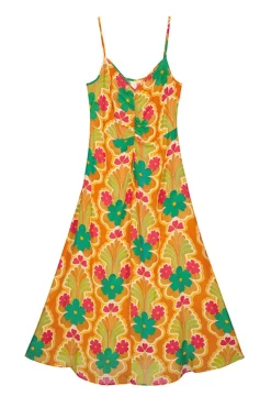 Vestido Midi Frunce^Slowlove Shop