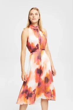 Vestido Midi Plisado Estampado Floral^Esprit Store