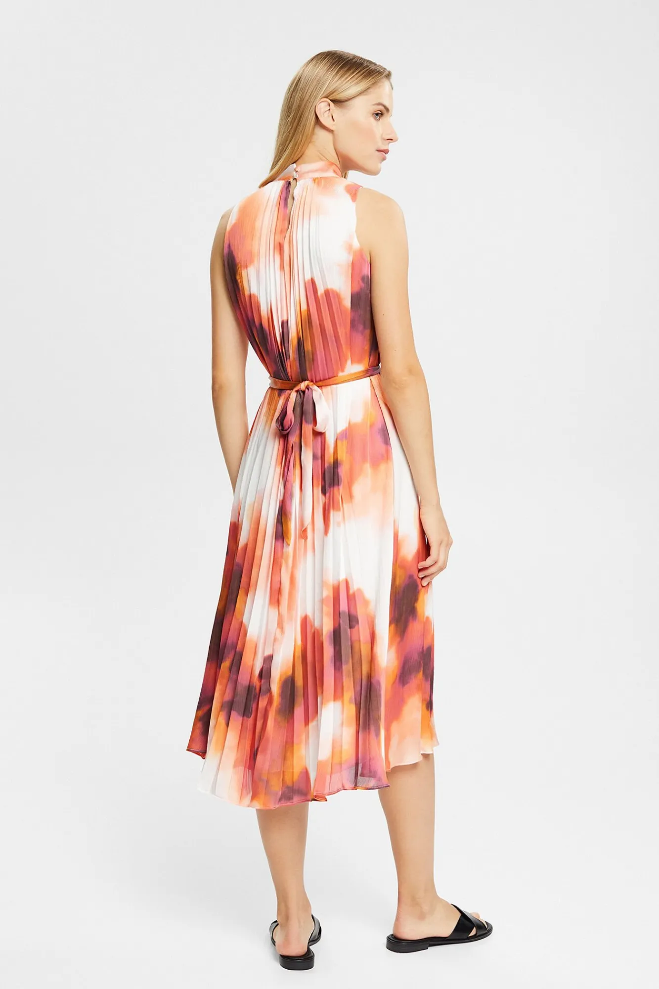 Vestido Midi Plisado Estampado Floral^Esprit Store
