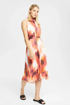Vestido Midi Plisado Estampado Floral^Esprit Store