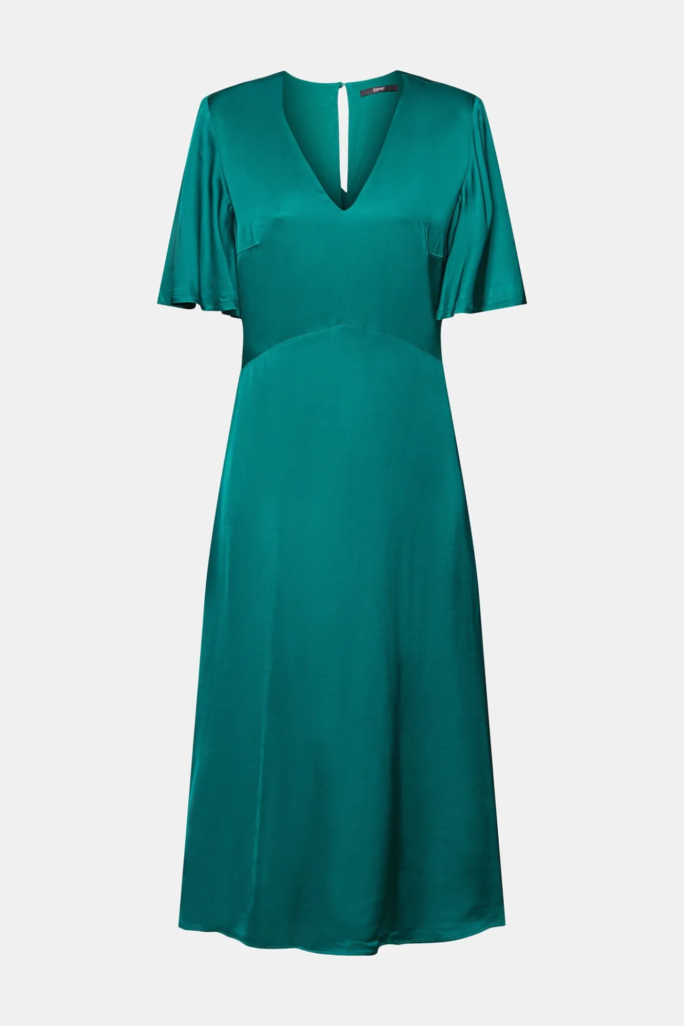 Vestido Midi Satinado Viscosa^Esprit New